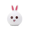 Cute 7 Color Cartoon Silicone Touch Sensor USB Charging LED Night Lamp Light For Kids Gift Bedroom