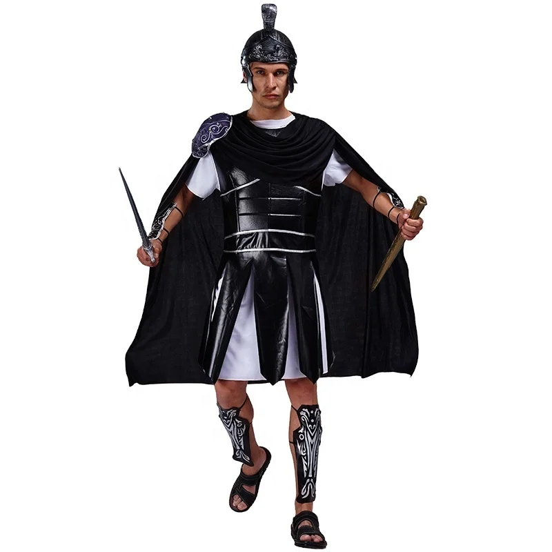 

Carnival Dress Up Cospaly Roman Warrior Costume Roman Gladiator Costume For Men