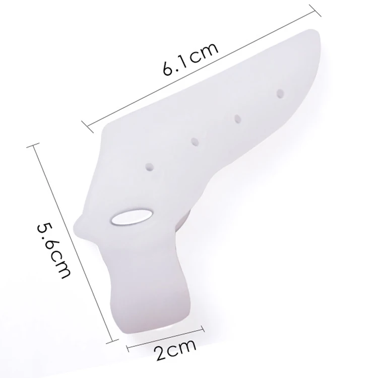 

Sell Well SEBS Silicone Bunion Metatarsal Pads Soft Gel 3 Holes Extension Toe Separator, White