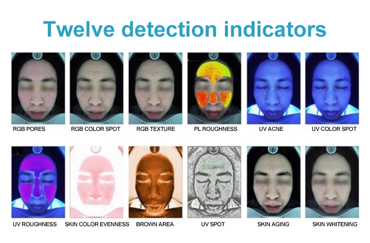smart skin analyzer machine Portable Magic Mirror Facial 3D Skin analysis