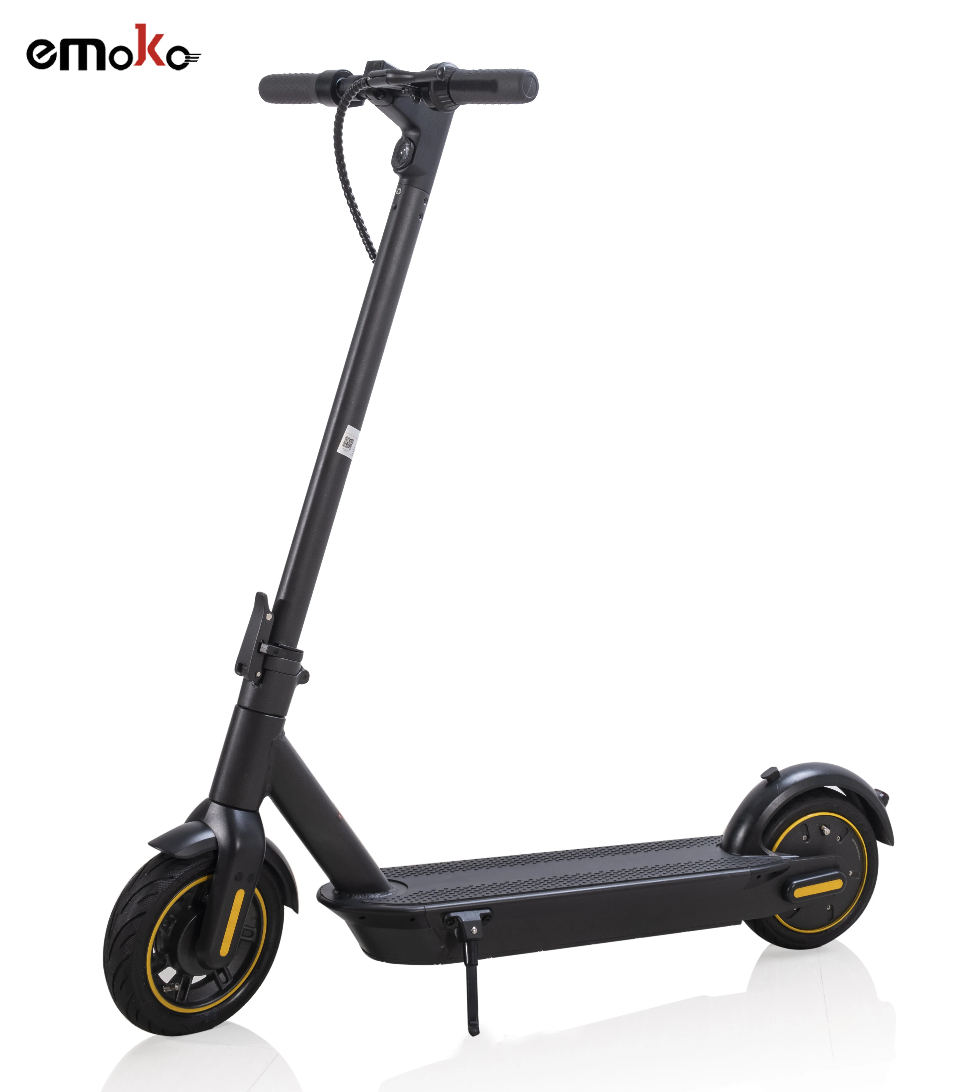 

Emoko ready to ship aluminum alloy eu warehouse e scooter electric 10'' Max portable 350w electric scooters adult app function, Black, white (customized)