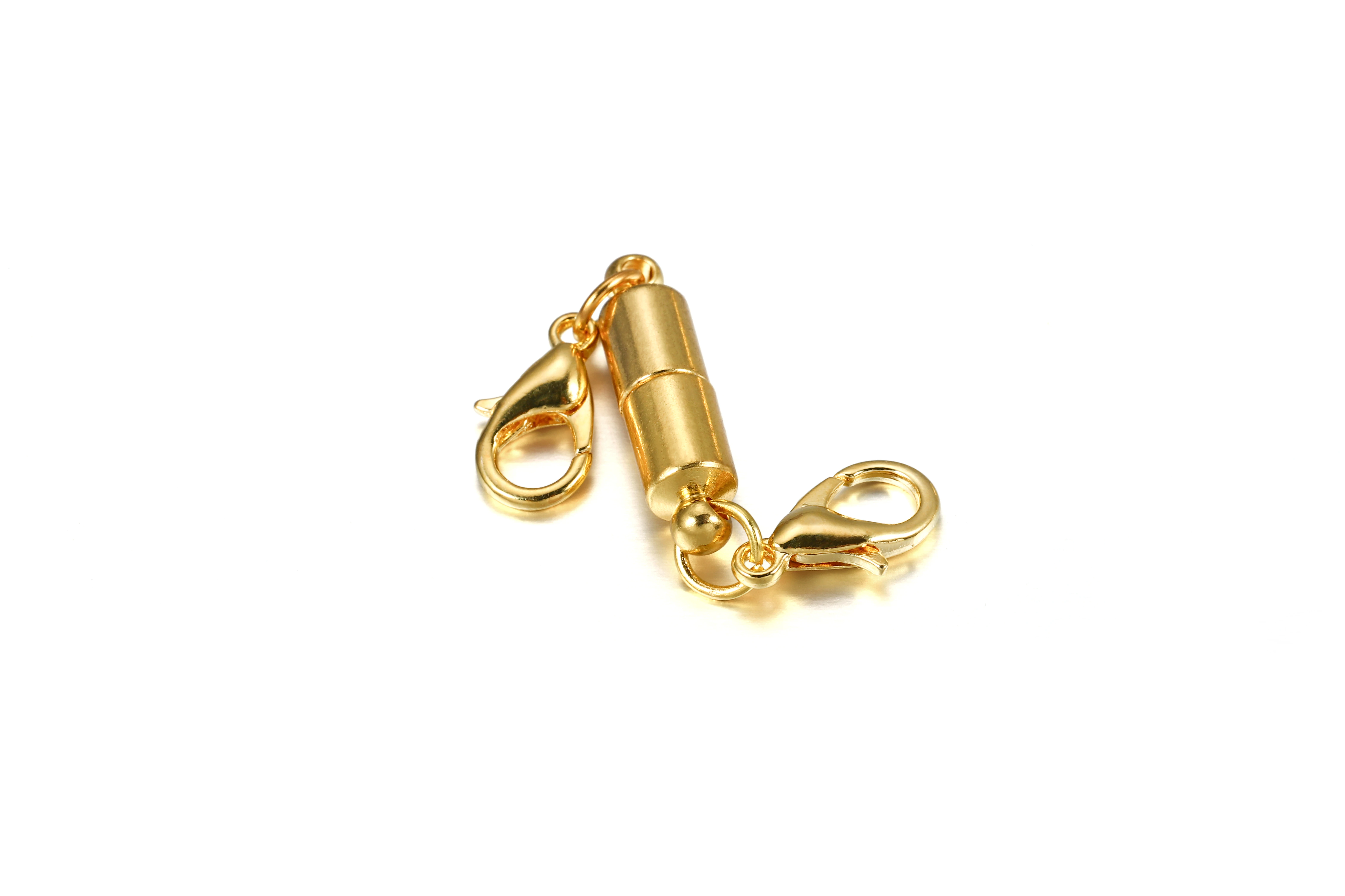 5pcs/lot metal copper magnetic clasps with lobster clasp for