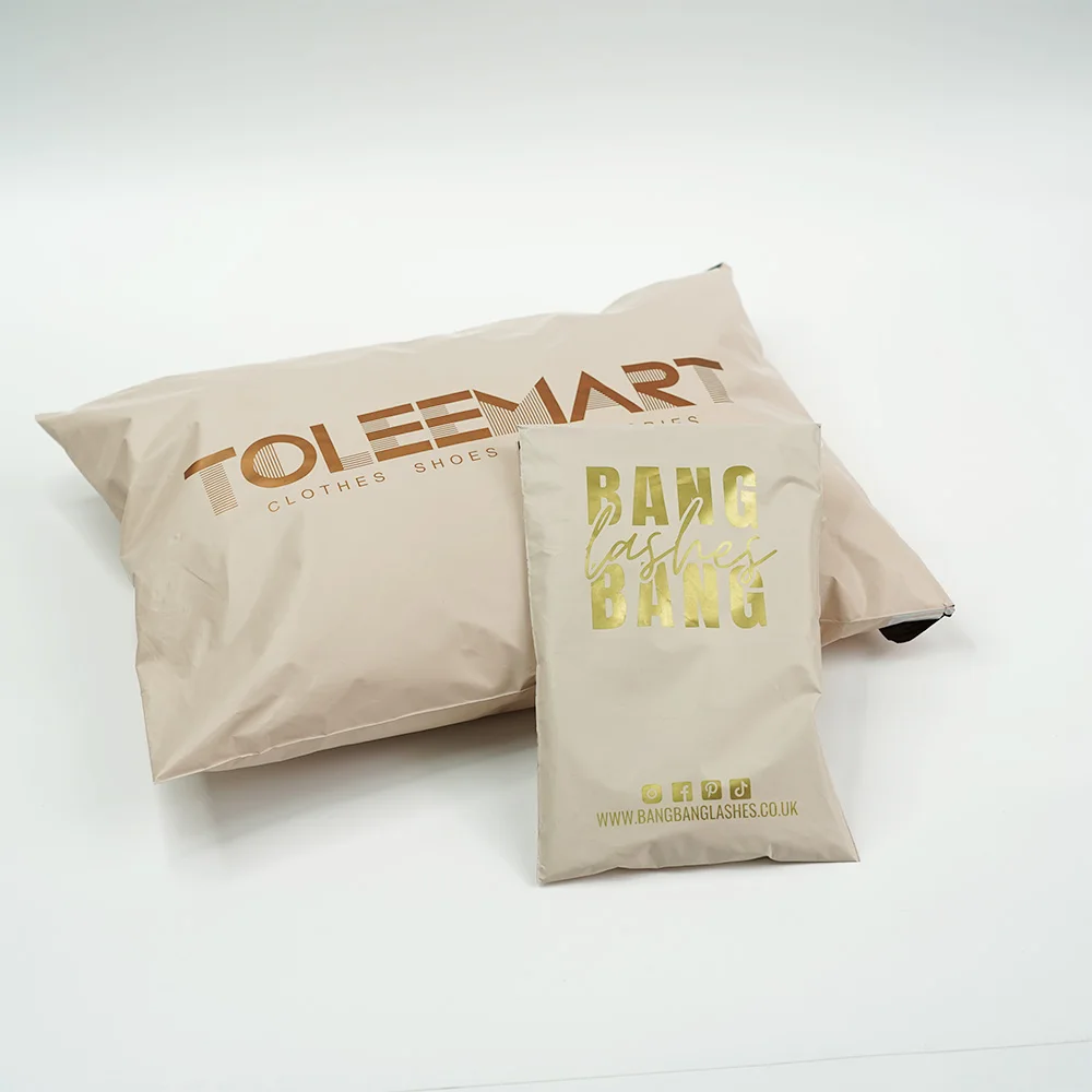 

Best Selling Beige Plastic Bags Women Skin Care Shipping Mailing Bags