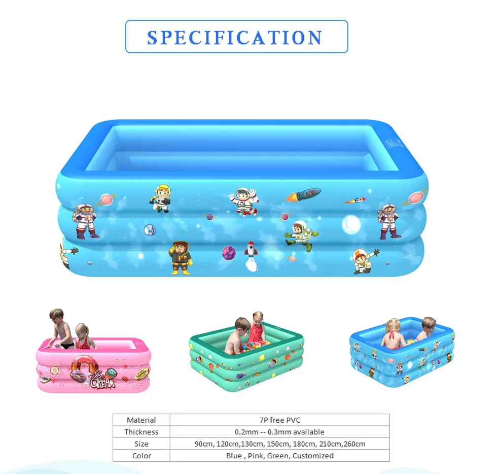 PVC inflated pet swimming pool for dog, pet pool