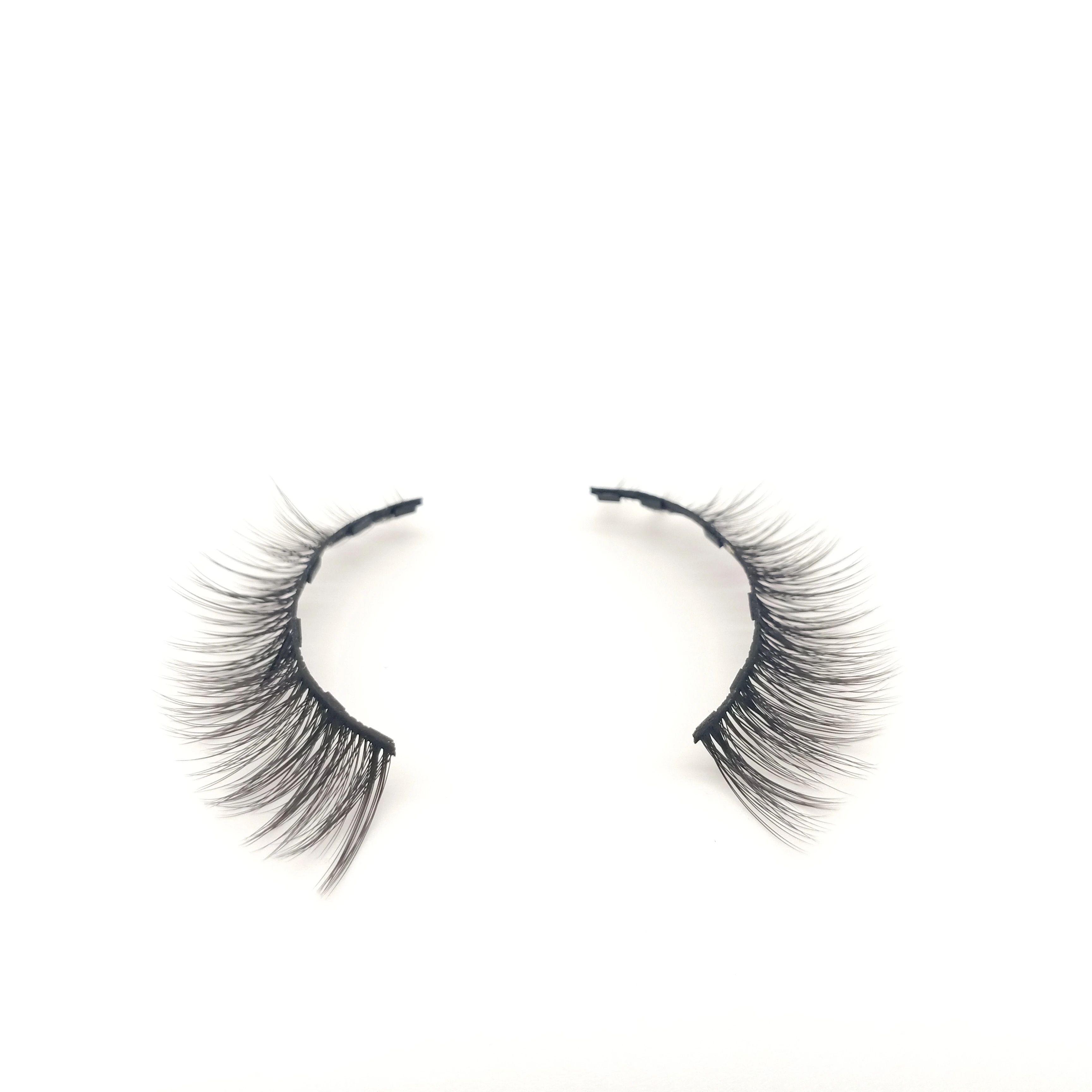 

Silk custom packaging reusable magnetic eyelashes, Natural black eyelashes