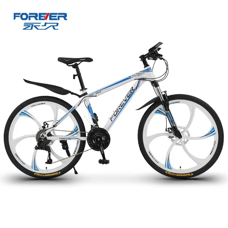 

FOREVER factory wholesale sell 21 speed mountain bike 24 /26 inch Magnesium alloy wheel shock absorbing Mountain Bike for Men