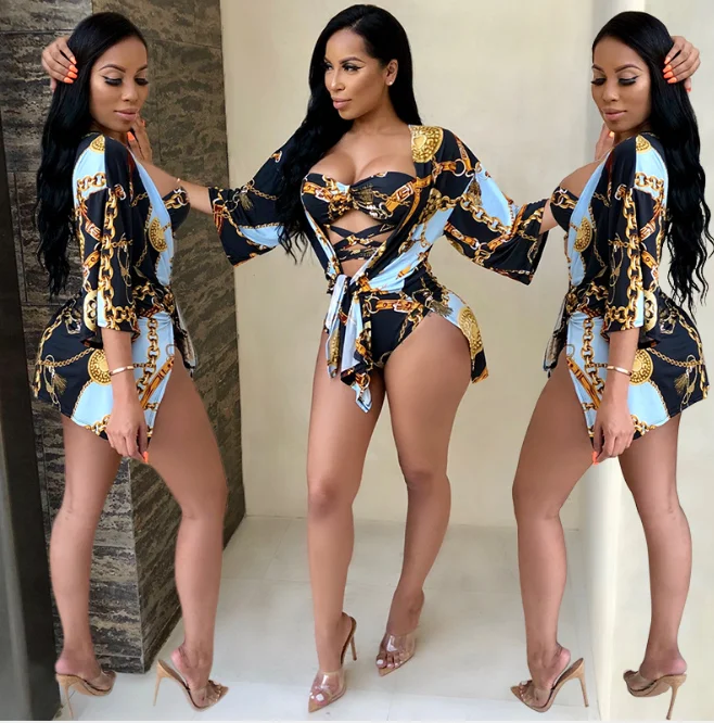 

N1135 2020 new arrival women two piece dress suit lady print dress two piece sets