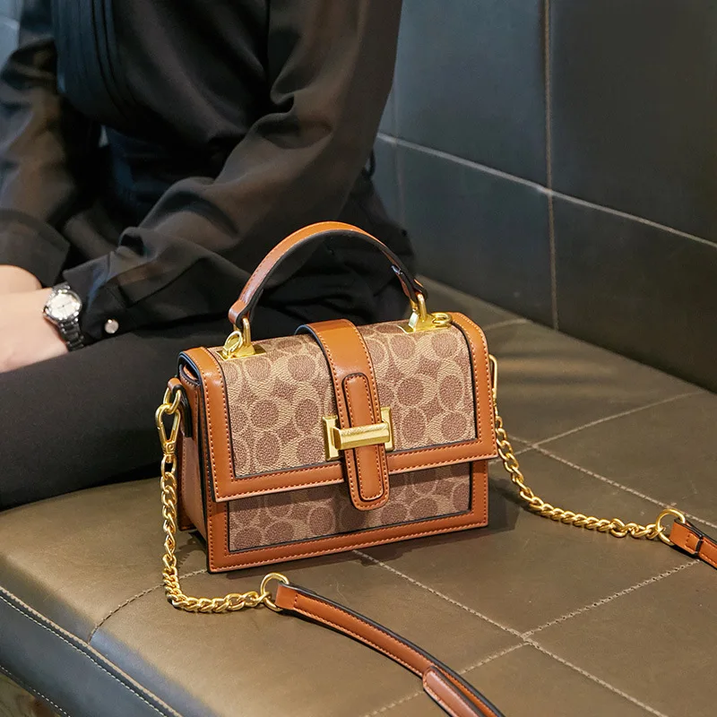 

Women bag 2021 new fashion print chain hand bags Western style christian casual trend one shoulder crossbody bag wholesale