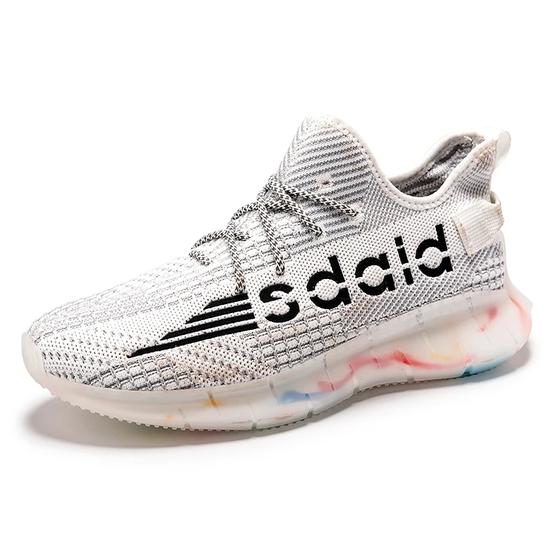 

New high quality hot sales brand men sports shoes outdoor Air running shoes for man fashion working shoes, White