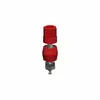 POST BINDING HEX 8/32 RED NICKEL 4091