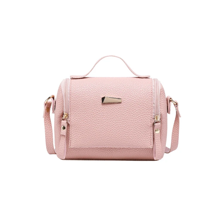 

Female Bag 2019 New Korean Fashion Lychee Pattern Solid Color Wild Shoulder Slung Portable Small Bag, 5 colors avilable