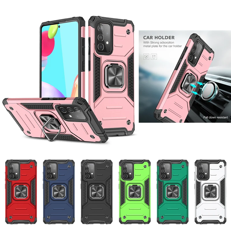 

Magnetic Car Mount Back Case Hard PC TPU Shockproof Armor Bumper Phone Case For Samsung Galaxy A52 A72 5G A51 A71 A12 A31 A41