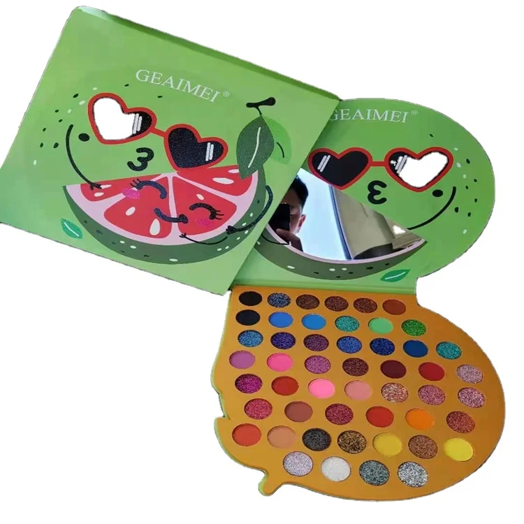 

Factory direct 50 color glitter matte eyeshadow palette cartoon eyeshadow palette waterproof cosmetic eyeshadow