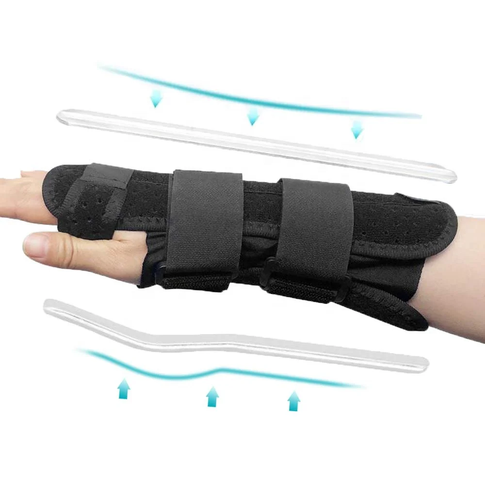 

2022 New Products Breathable Sprain orthopedic wrist splint wrist support brace for Carpal Tunnel, Black