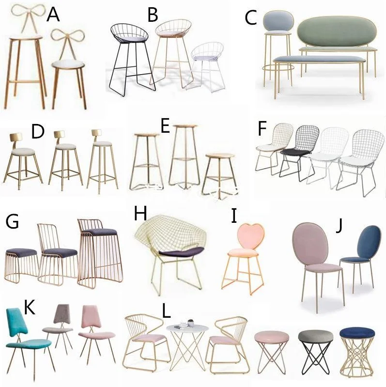 New Model Dining Room Chair With Armrest Cafe Wire Chair With Metal