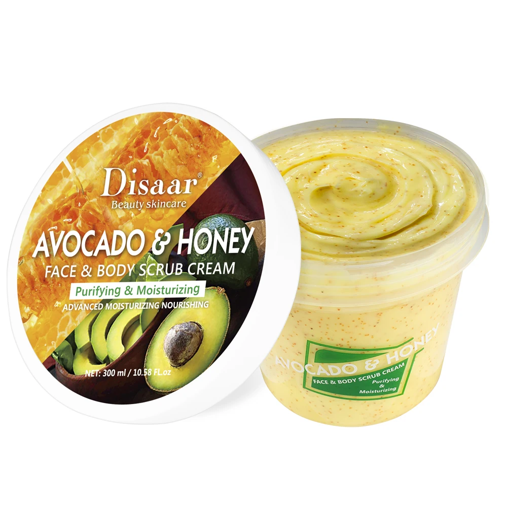 

Wholesale Avocado Honey Organic Deep Cleansing Skin Exfoliation Body Scrub
