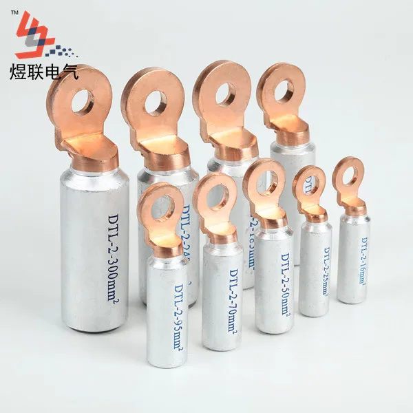 
DTL-2 50MM2 copper specification aluminium terminal connector welded Bimetallic cable lug 