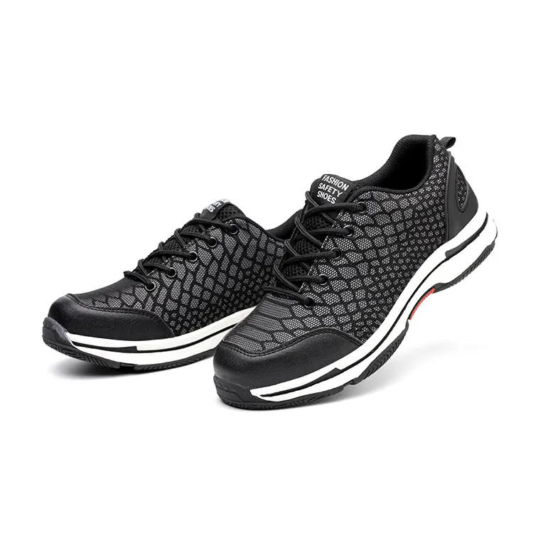 

Night Vision Comfortable Popular Shock Absorption Heel Shoes Safety Footwear Outdoor, Black