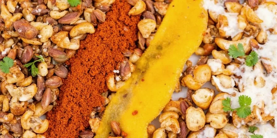 Spice Jars Next to a Bowl of Mojo Fries