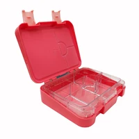 

Factory Wholesale food storage container microwave 6 Compartment plastic bento lunch box for kids