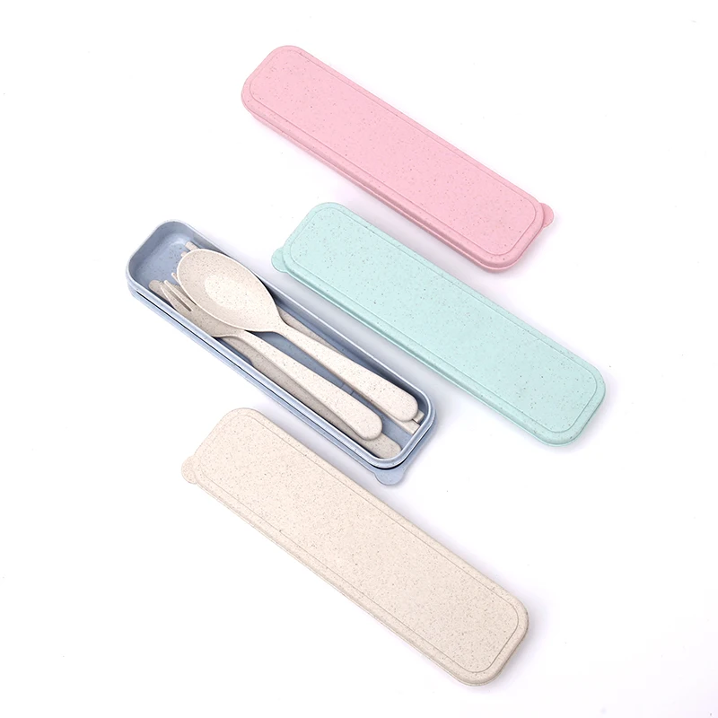 

Custom logo design Cutlery Set For Adult School Travel Picnic Cutlery Set