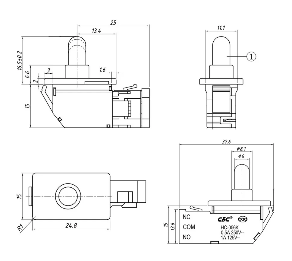 slide door pin switch