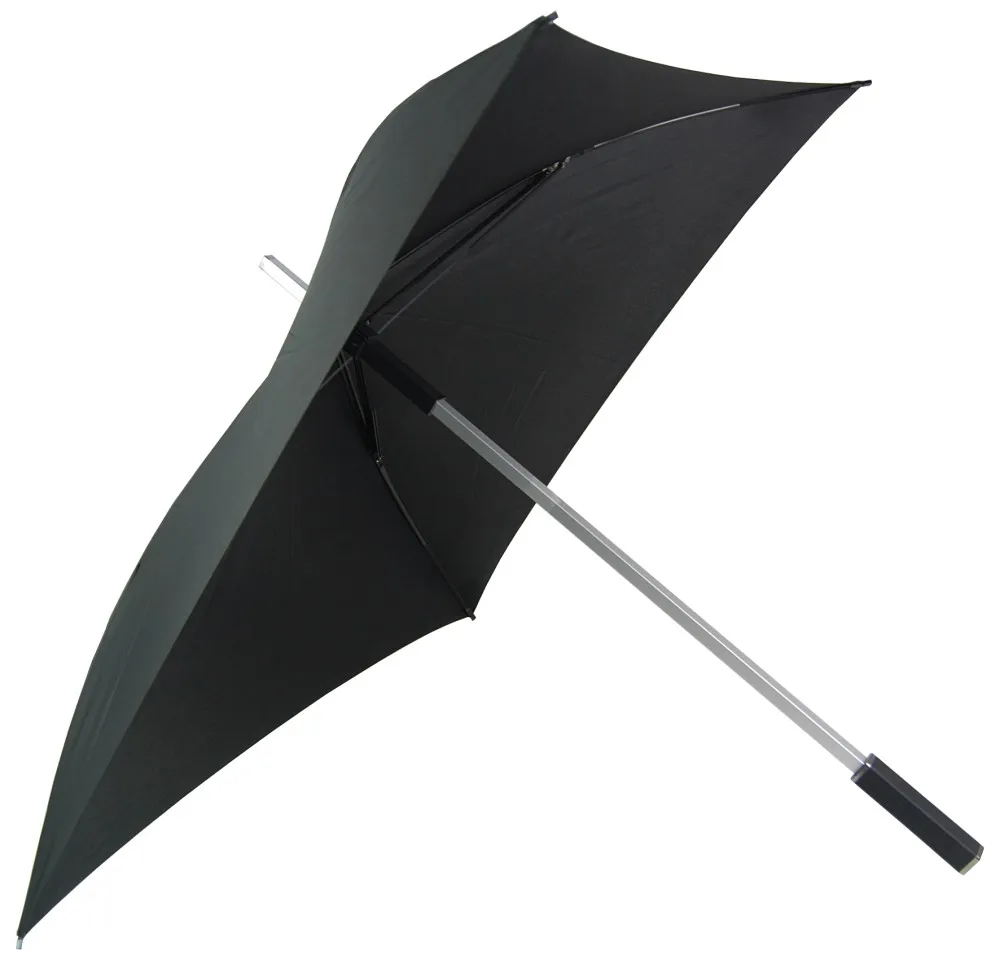 

Advertising Black Square Modern Flexible Custom Umbrella Windproof Technology Fashion Golf Umbrella, Customized color