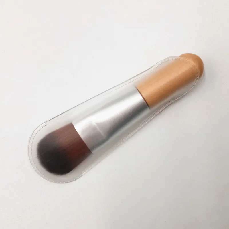 
Small Face Facial Mask Brush Clay Mask Applicator Makeup Clear Handle White Mini Foundation Brush 