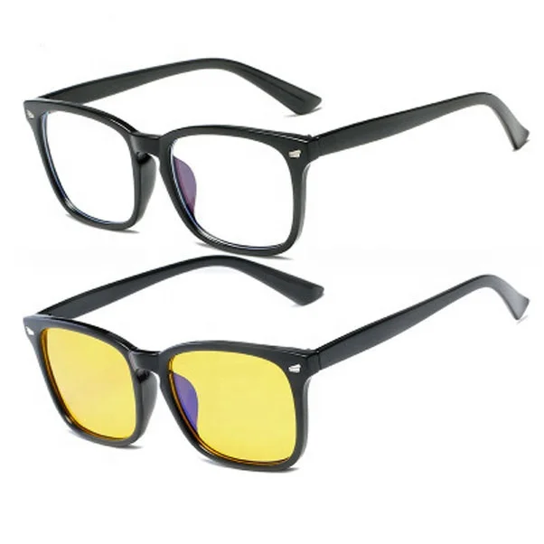 

fashion high quality driving optical custom logo square frame anti blue light night vision men women glasses eyewear eyeglasses, Same as photo