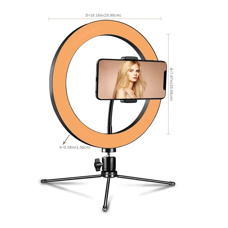 

2022 super bright big self led ring light with 1.6m 2.1m tripod stand for phone camera makeup fill lights live broadcast beauty