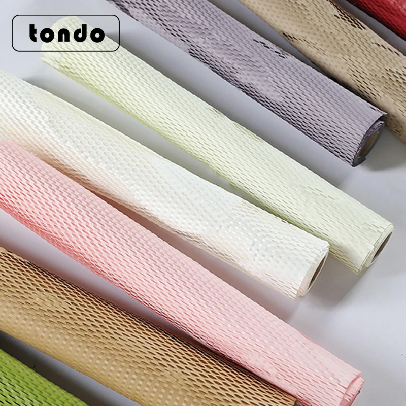 

Tondo Recyclable and Biodegradable Cushioning Honeycomb Packing Paper for Moving Breakables or Shipping plus