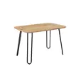 Hot selling extentional 4/6/8 seater dining table with MDF top steel leg in China