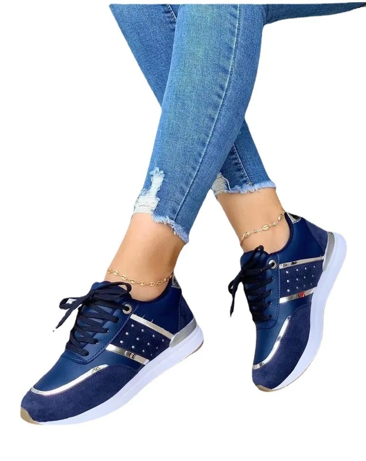 

2023 Large size Ladies Casual Shoes Walking Shoes Comfortable Women's sneaker PU Lightweight shoes
