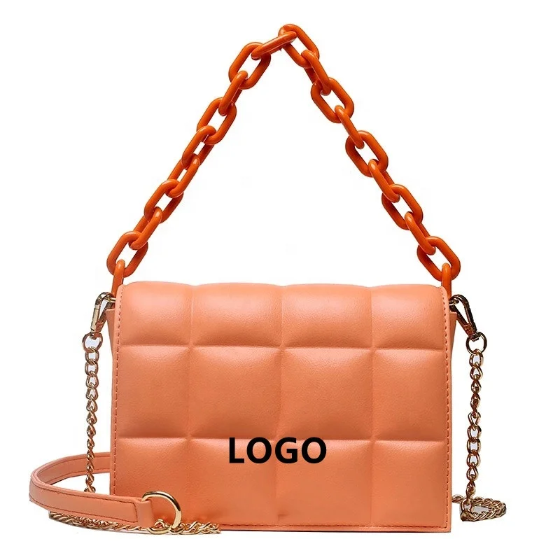 

Leather messenger crossbody bag Hot new retail products luxury hand bags square crossbody bag, Purple/pink/green/black/white