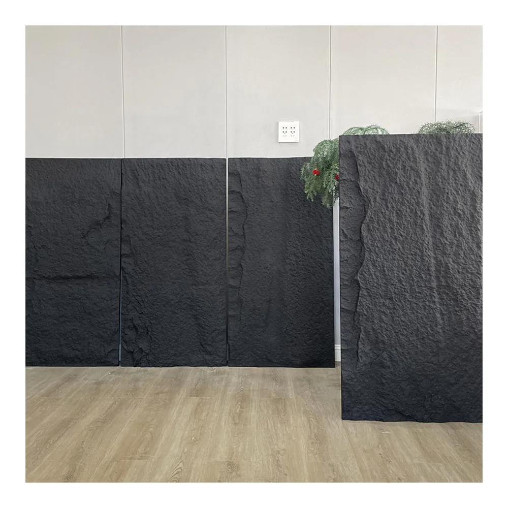 Modern 3D PU Culture Stone Wall Panel Indoor and Outdoor Child-Friendly Waterproof Decoration