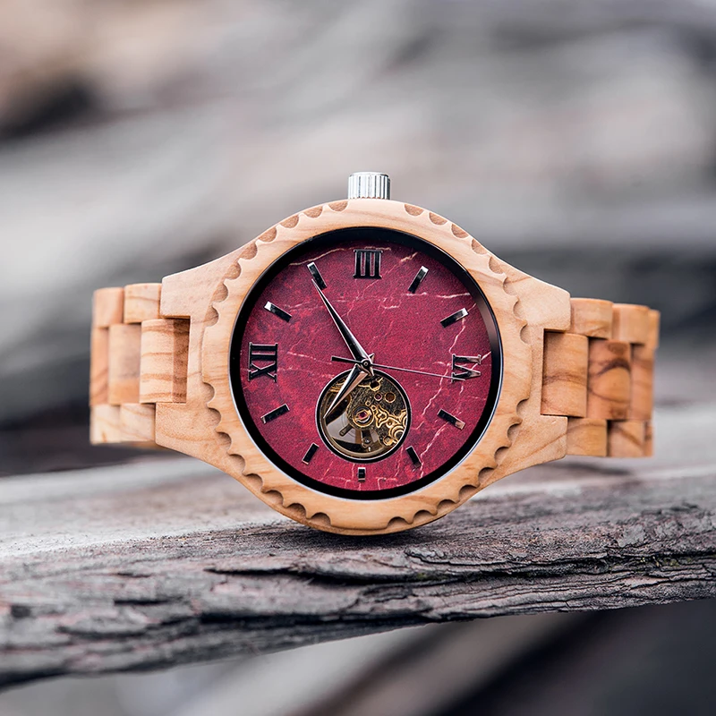 

2022 Watches BOBO BIRD Skeleton Hollow Design Luxury Automatic Mechanical Watches for Man