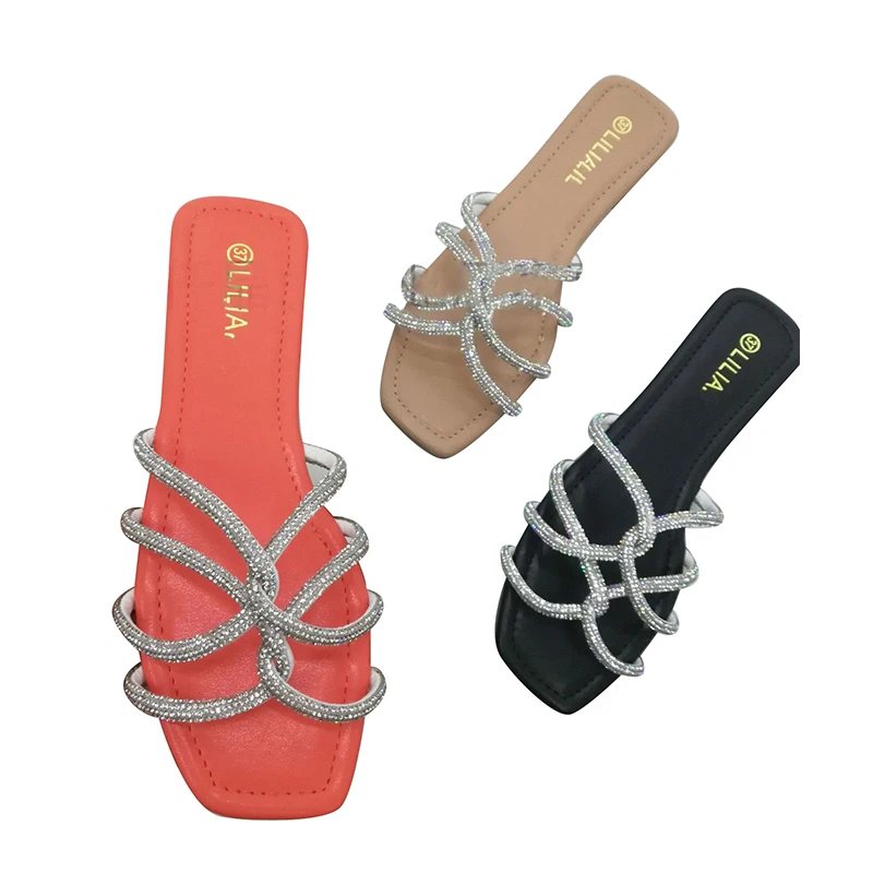 

2021 pvc diamonds women's sandals