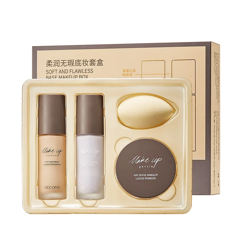 

Guangdong Supplier 4 Products set Make Up Kit Skin Care Set(New) For Female