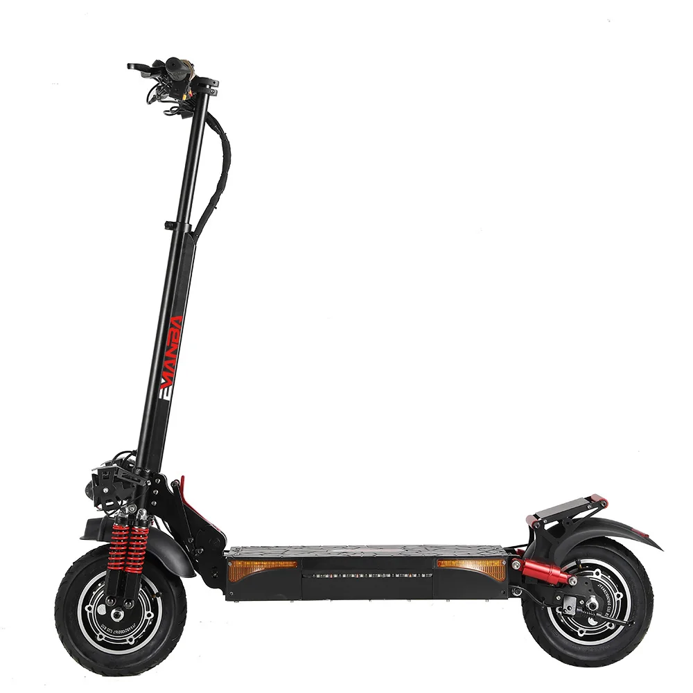UK Warehouse Free Shipping 48V 1000W 17.5AH Lithium Battery 10 inch Air tire Foldable Fat Electric kick Scooters for Adult, Black