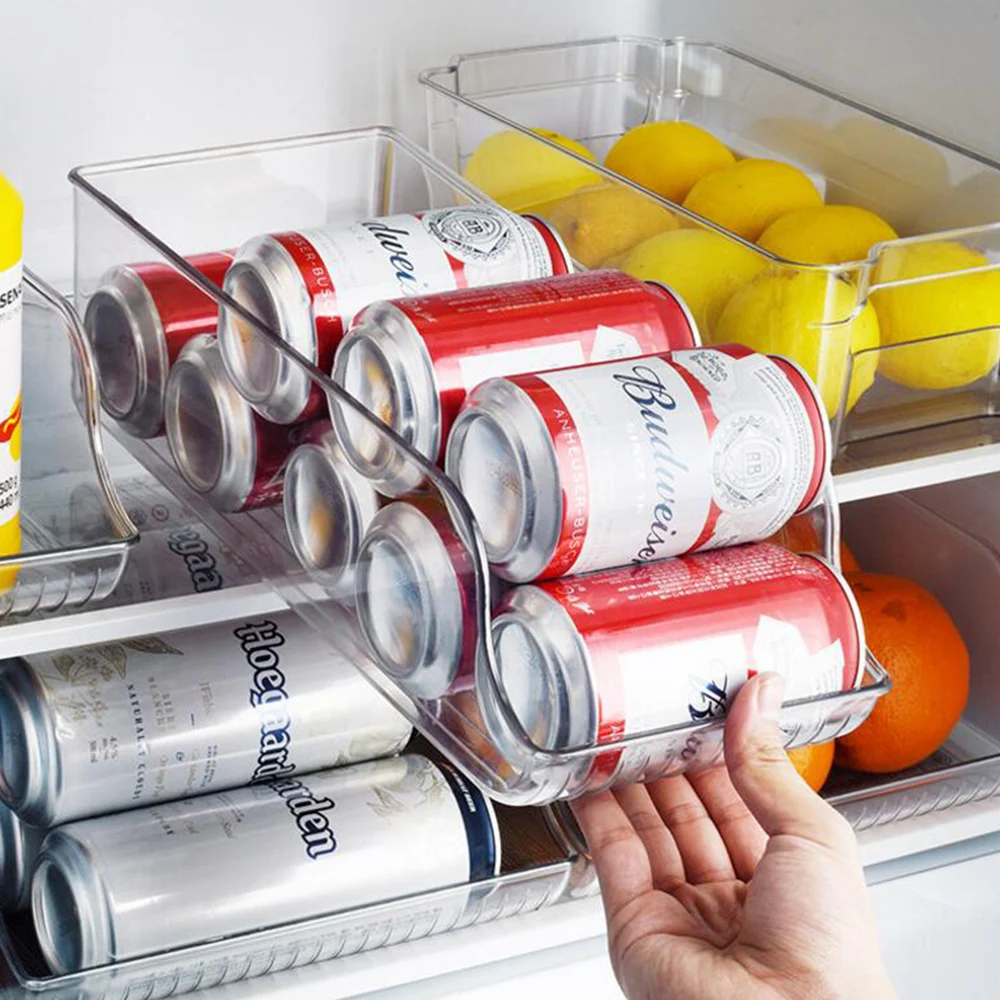 

Kitchen transparent acrylic refrigerator storage organizer