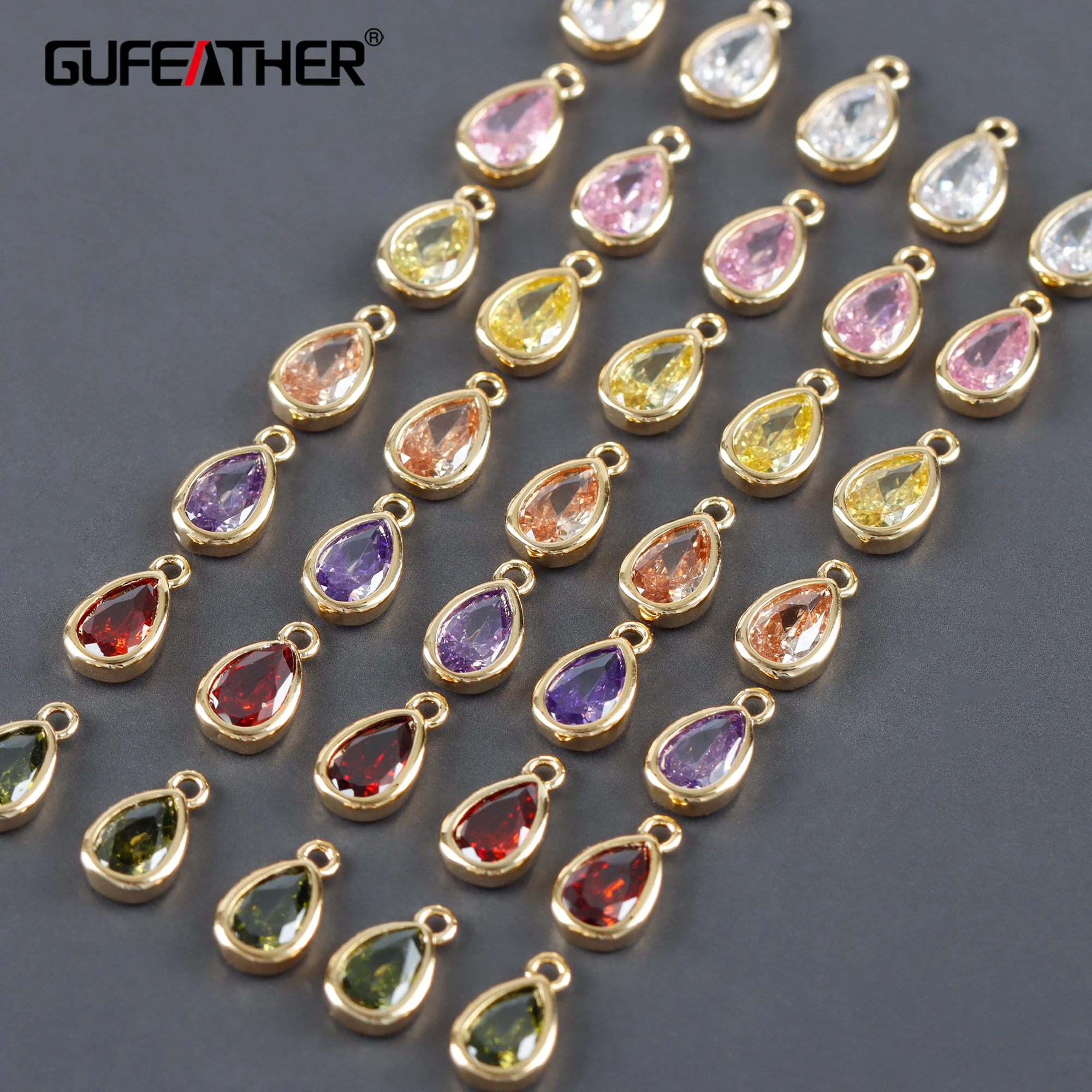 

M1096 jewelry accessoriespass REACHnickel free18k gold platedcopperzirconsmaking findingsdiy pendants20pcs/lot