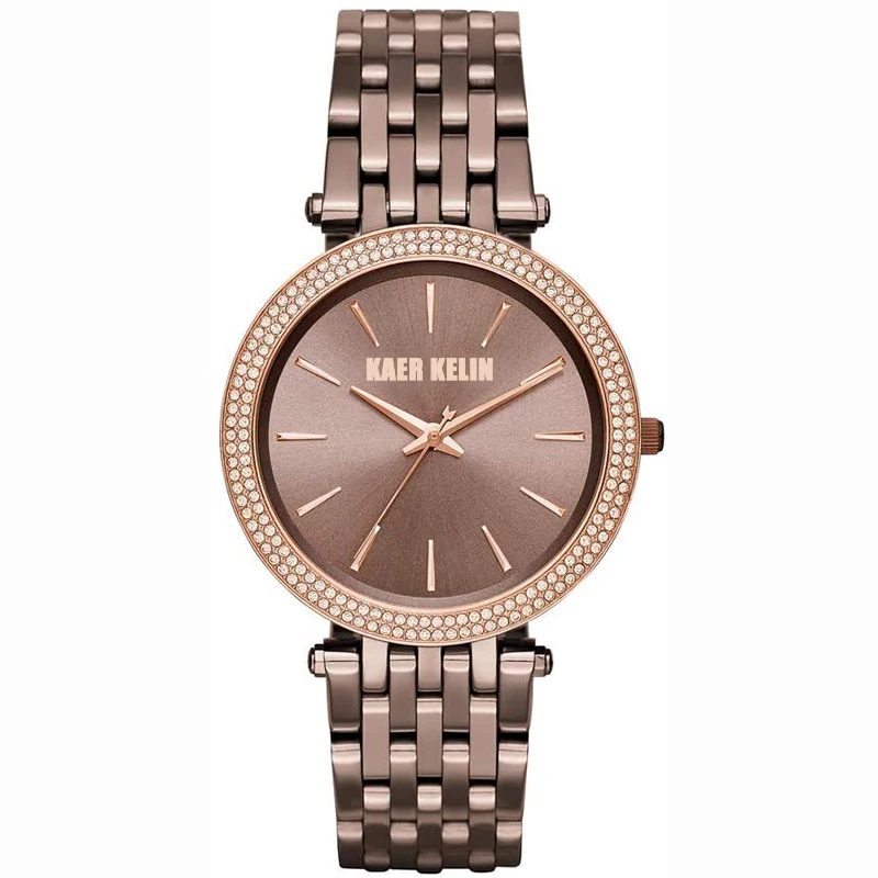 

[Online Service] Luxury Brand Stainless Steel Female Watch Quartz Watches Ladies Fahion Girl KAER KELIN Wrist Watch Women
