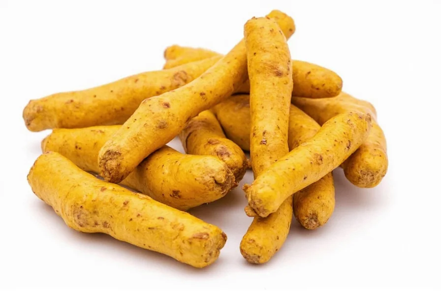 Illustration showing molecular structures of curcumin in turmeric versus gingerol in ginger