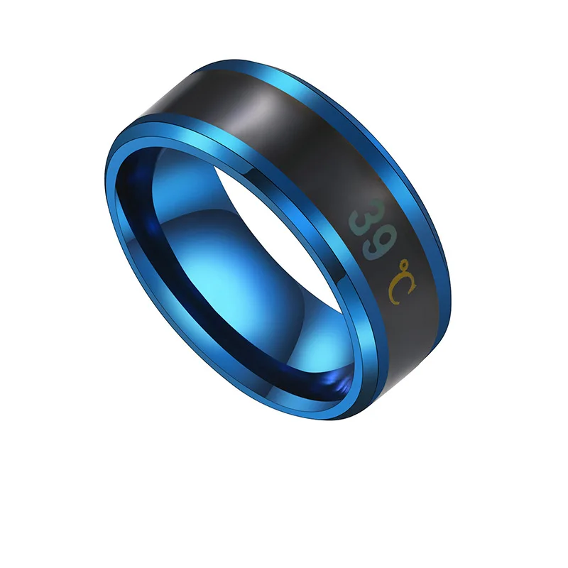 

Simple Design Titanium Stainless Steel Unisex Mens Rings temperature ring, As pic