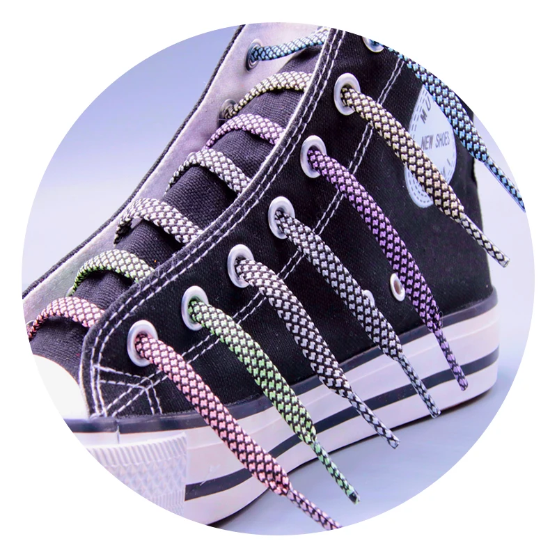 

Coolstring Manufacturer Special Style Fashion Design Luminous Material Glow in the Dark High Quality Flat Luminous Shoelace, Customized