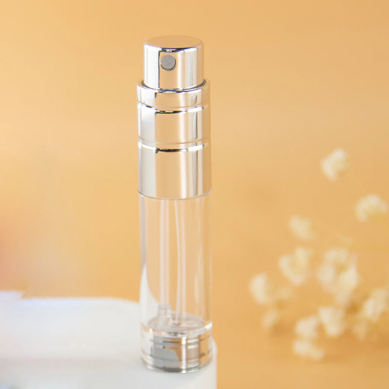 Mini Travel Sample Packaging Inner PCTG Bottom Fill Bottle  5ml Refillable Perfume Bottom Filling Spray Bottle