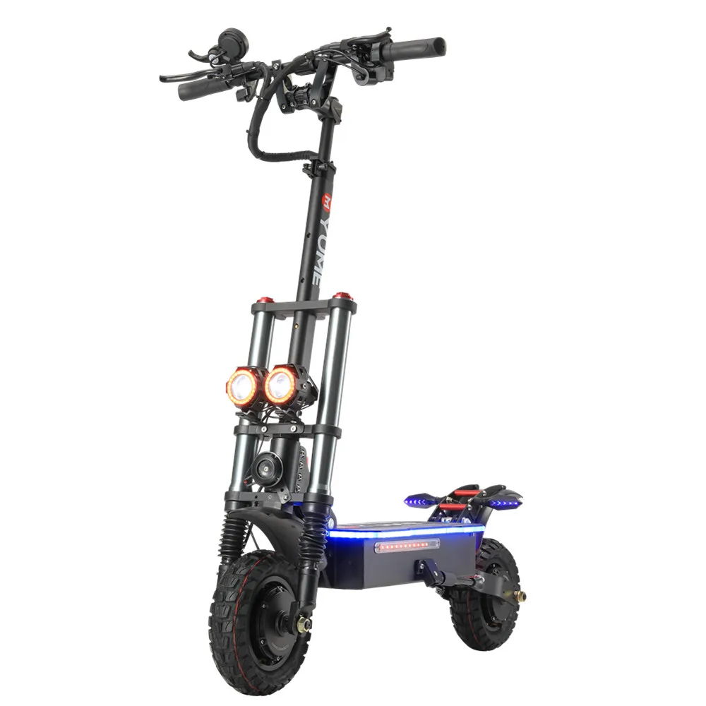 

YUME Y10 52v 2400w electric scooters free shipping folding 10 inch fat tire electric motorcycle scooter 2000w for adults