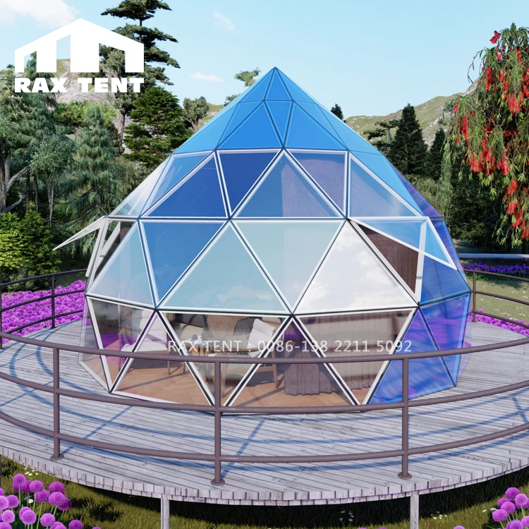 

RAX TENT  Geodesic Zome Tent for Glamping and Living Hotel with Bathroom 100% Waterproof and Soundproof