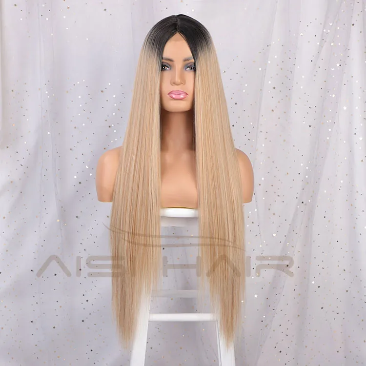 waist length blonde wig