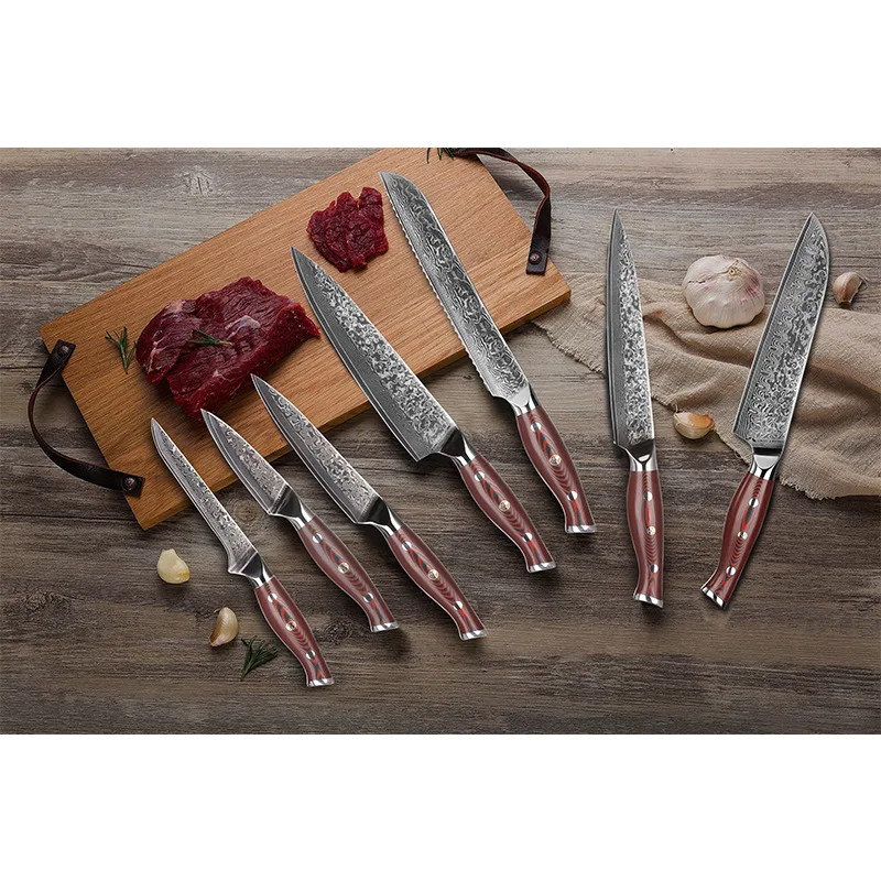 

New Arrival japanese knife japanese chef knife damascus kitchen knife, At picture